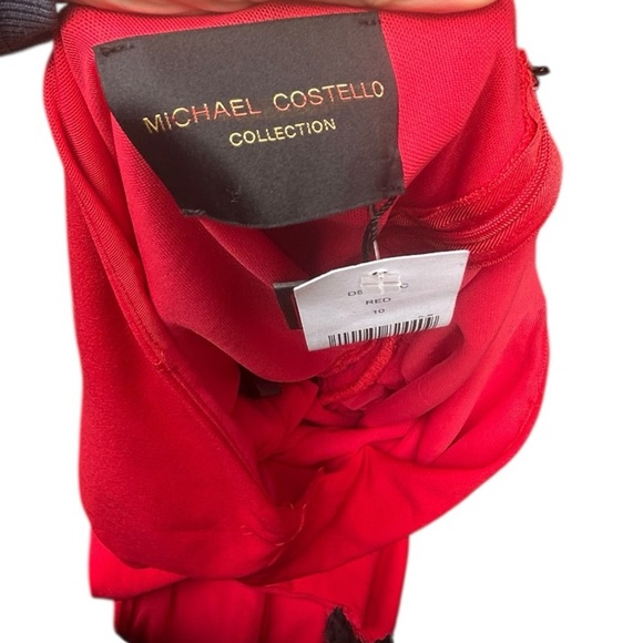 Michael Costello Collection Eunice Asymmetric Knit Gown - Picture 6 of 7